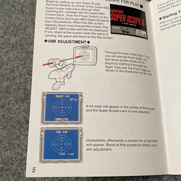 SUPER SCOPE 6 AND SUPER NES SCOPE BOOKLET - Picture 4 of 8